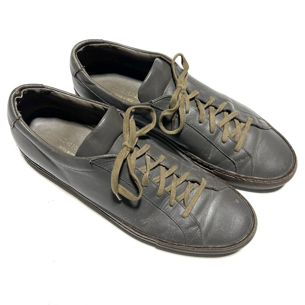 Common Projects Achilles Low Mens 43 Olive / Grey